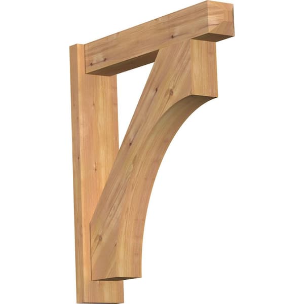 Ekena Millwork 6 in. x 30 in. x 26 in. Western Red Cedar Westlake Craftsman Smooth Outlooker