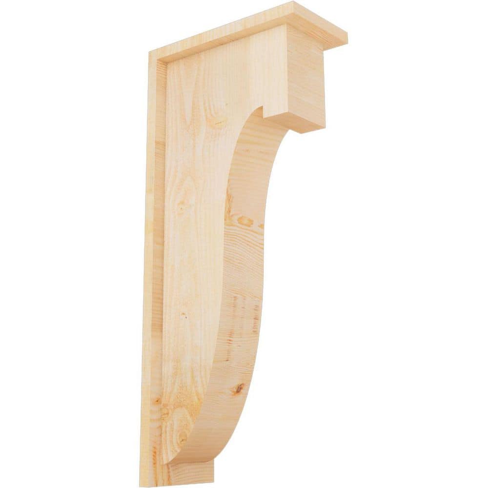 6 in. x 12 in. x 28 in. Douglas Fir Del Monte Rough Sawn Corbel with Backplate price history on PriceWatchPro