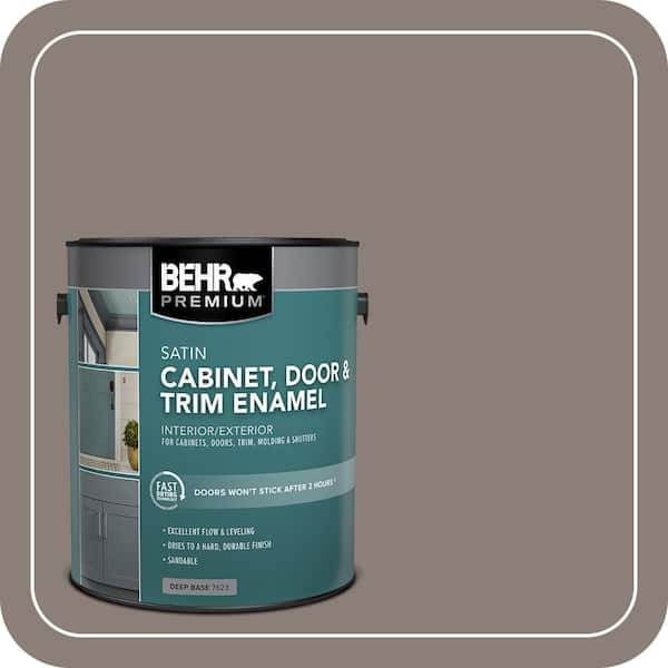 1 gal. #HDC-NT-27B Wild Truffle Satin Enamel Interior/Exterior Cabinet, Door & Trim Paint