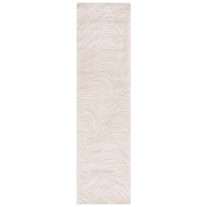 Trace Beige 2 ft. x 9 ft. Abstract Runner Rug