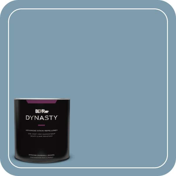 BEHR DYNASTY 1 qt. #PMD-14 Yacht Harbor Eggshell Enamel Interior Stain-Blocking Paint and Primer