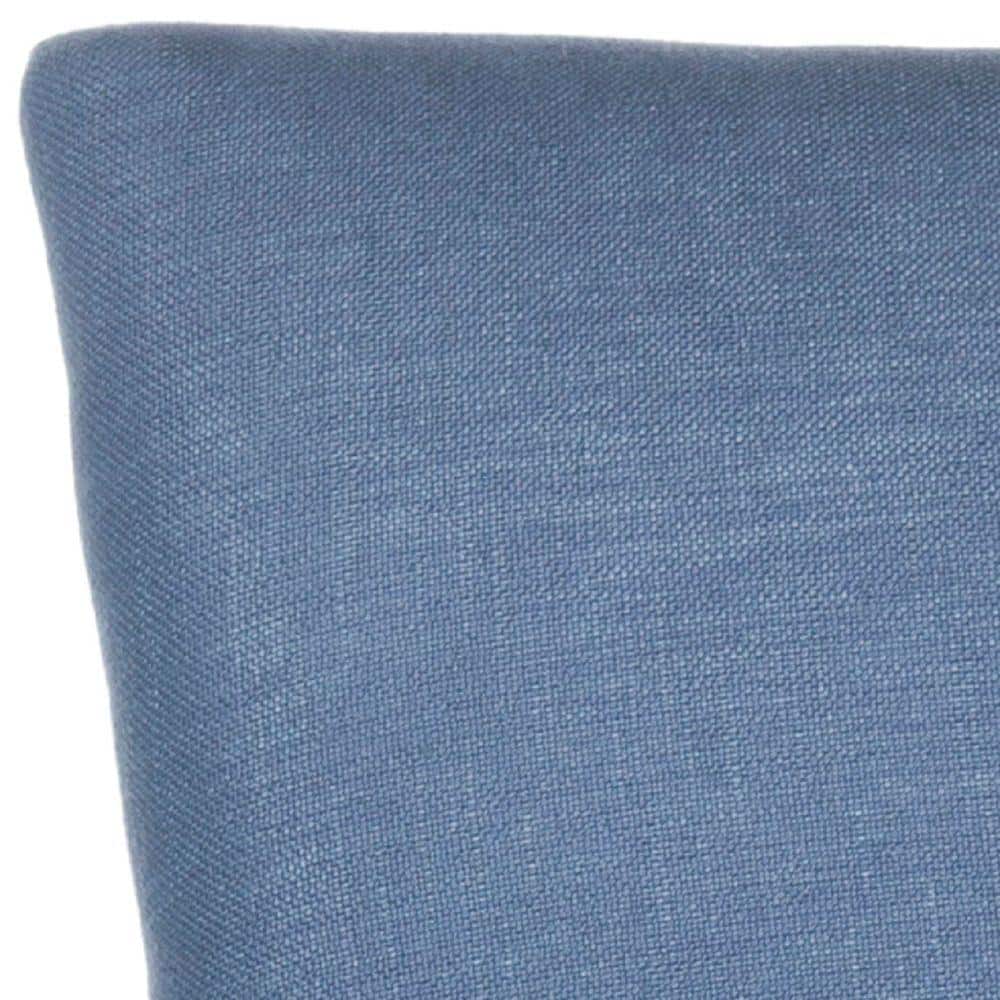 Transitional Linen Upholstered Parsons Side Chair in Blue