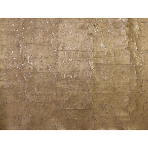 Gold Cork Paper Unpasted Matte Wallpaper ( 36 in. x 24 ft.)