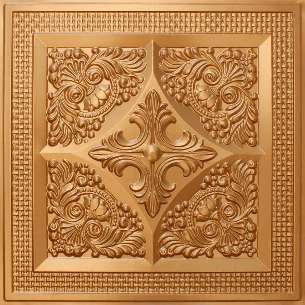 Falkirk Perth Gold 2 ft. x 2 ft. Decorative Rustic Glue Up or Lay In Ceiling Tile (200 sq. ft./case) price history on PriceWatchPro