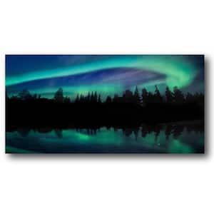Chicago Skyline Gallery-Wrapped Canvas Nature Wall Art 24 in. x 12 in.