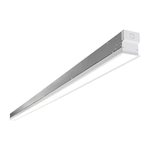 37W 8' Integrated LED Aluminum Commercial Grade White Linear Strip light 4469 Lumens (3500K) w/ End Cap