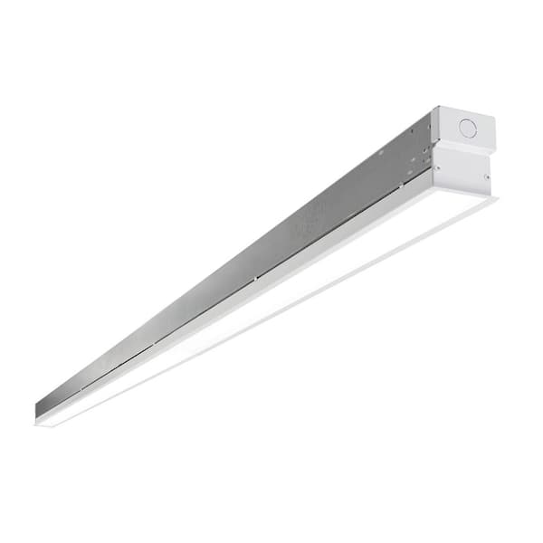 Metalux 37W 8' Integrated LED Aluminum Commercial Grade White Linear Strip Light 4514 Lumens (4000K) w/ End Cap