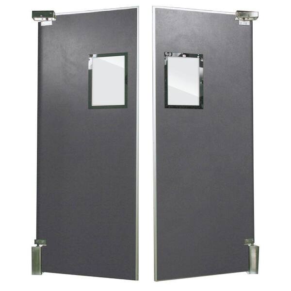 Aleco ImpacDor FS-500 3/4 in. x 72 in. x 84 in. Charcoal Gray Wood Core Impact Door