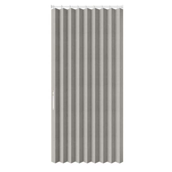 Helhom 36 in. x 80 in. Gray PVC Interior Folding Accordion Door