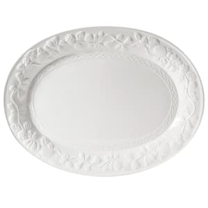 Fruitful White Stoneware Platter