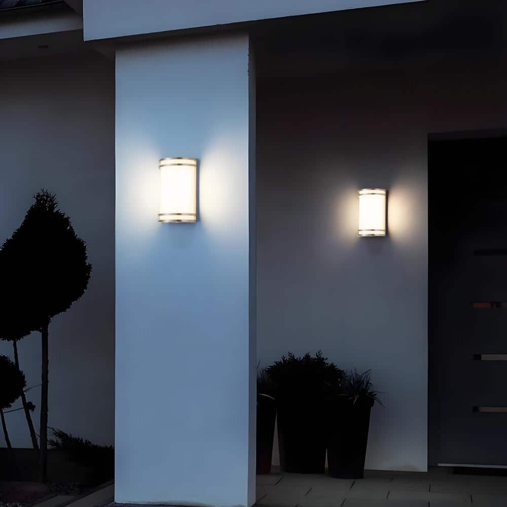 Brushed Nickel LED Wall Sconce with Acrylic Shade