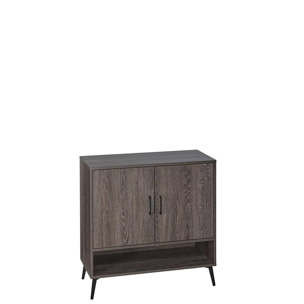 RiverRidge Home Woodbury Weathered Woodgrain Shoe Cabinet Organizer ...