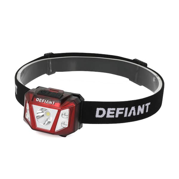Defiant 550 Lumens LED Alkaline Headlight 00488 - The Home Depot