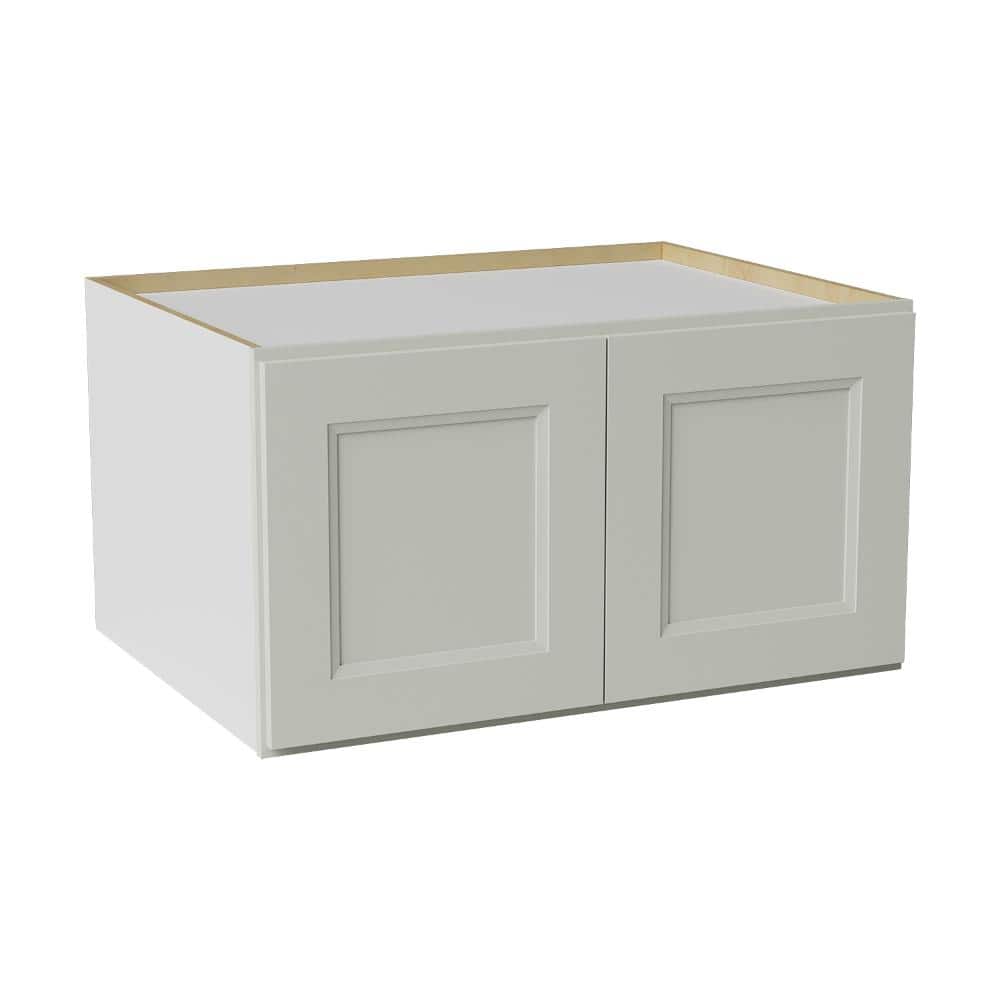 33 in. W x 24 in. D x 18 in. H Ready to Assemble Double Shaker Wall Bridge Kitchen Cabinet in Laguna Grey price history on PriceWatchPro