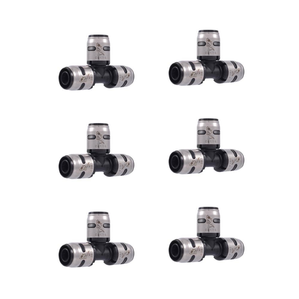 1/2 in. Push-to-Connect EVOPEX Plastic Tee Fitting (6-Pack) price history on PriceWatchPro