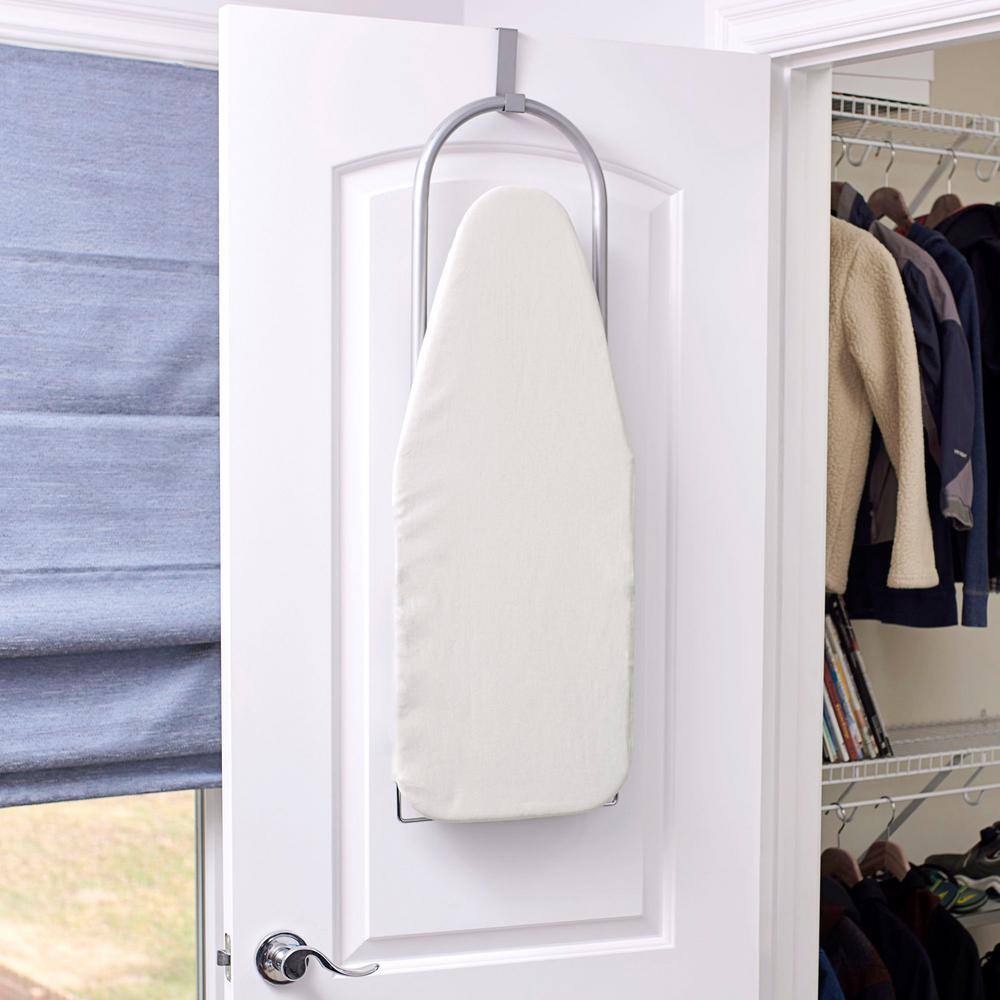 Compact Beige Steel Tabletop Ironing Board with Iron Rest