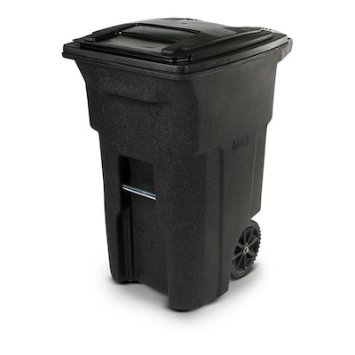 With Wheels - Outdoor Trash Cans - Trash Cans - The Home Depot