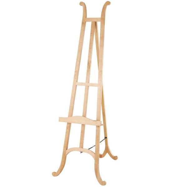 Light Brown Wood Tall Easel with Chain Support