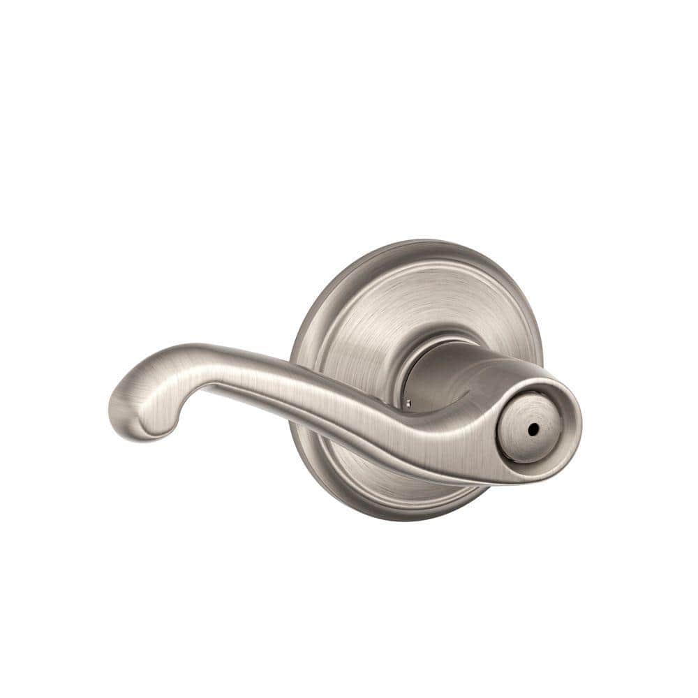 UPC 043156794843 product image for Flair Satin Nickel Privacy Bed/Bath Door Handle | upcitemdb.com