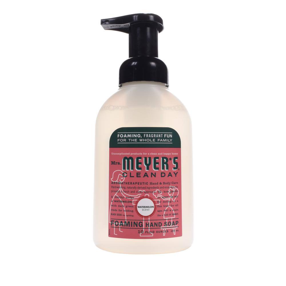 Mrs Meyer S Clean Day 10 Fl Oz Watermelon Foaming Hand Soap 662042 The Home Depot