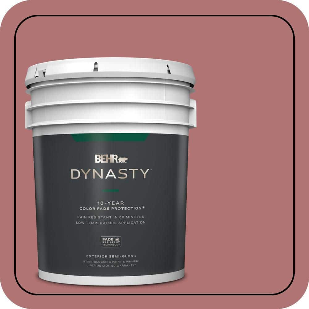 5 gal. #S140-5 Red Gerbera Semi-Gloss Exterior Stain-Blocking Paint & Primer price history on PriceWatchPro