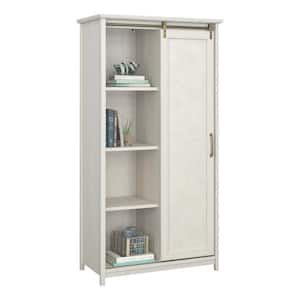 Coral Cape Glacier Oak Accent Storage Cabinet with Sliding Door and Adjustable Shelves