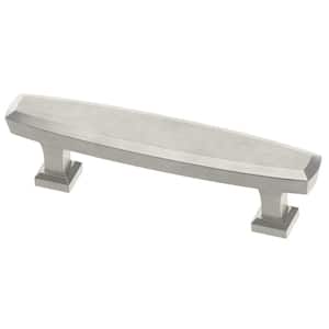 Beveled 3 in. (76 mm) Classic Satin Nickel Cabinet Drawer Pull