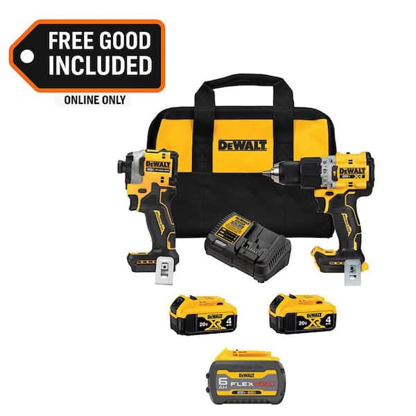 20V MAX Lithium-Ion Cordless 3-Tool Combo Kit with (3) Flexvolt 6.0 Ah Batteries and Charger