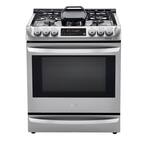 6.3 cu. ft. Smart Slide-In Dual-Fuel Electric Range with ProBake Convection Oven & Self-Clean in Stainless Steel