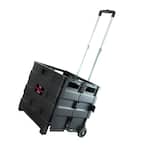 Heavy Duty Plastic Carry All Easy Folding Cart with Lid