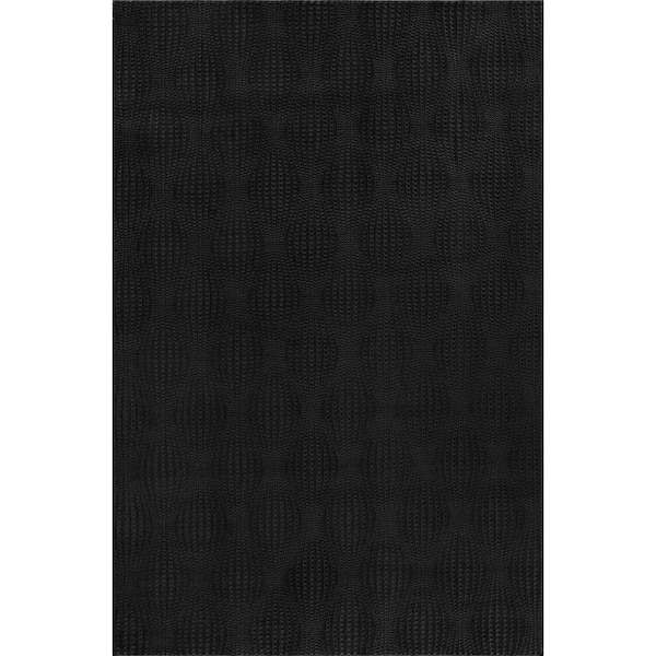 Beverly Rug Serenity Black 5 ft. x 7 ft. Solid Modern Non Skid Soft Indoor Area Rug