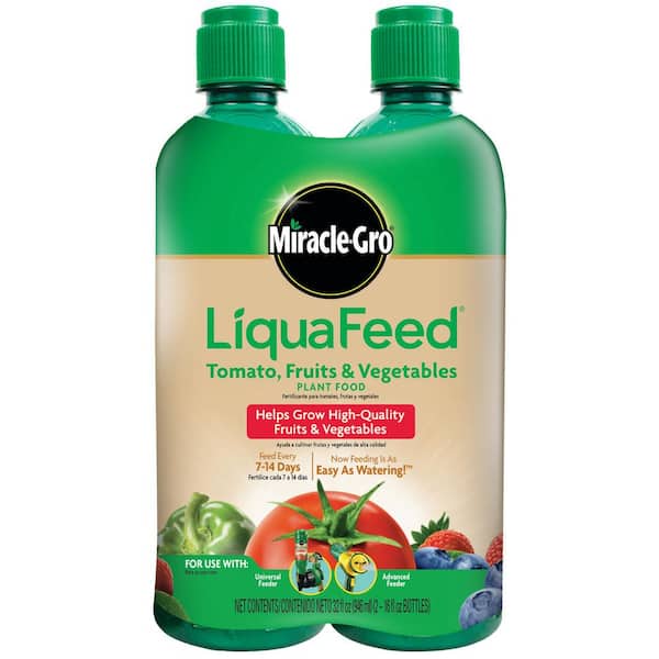 Miracle-Gro LiquaFeed 16 oz. Liquid Tomato, Fruits and Vegetables Plant Food Refills (2-Pack)