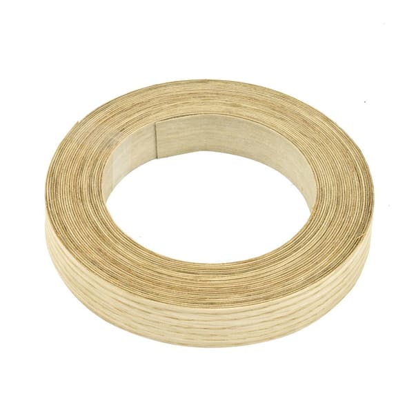 7/8 in. X 25 ft. Pre-Glued Red Oak Wood Edgebanding