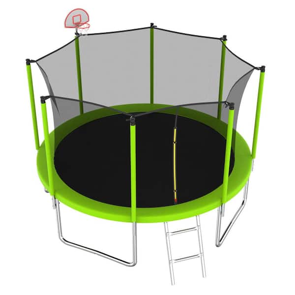 12 ft. Outdoor Green Recreational Trampolines