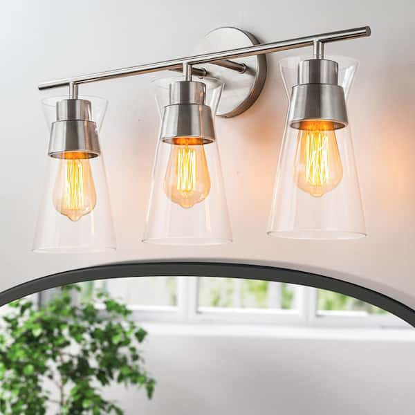 Three bulb store vanity light