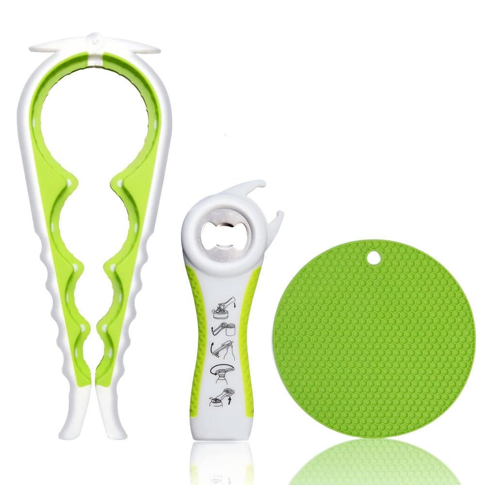 Wudkey 5 in 1 Plastic Multi‑Use Jar Opener for Weak Hands and