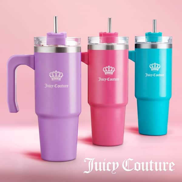 JUICY COUTURE Juicy Travel Style 31.5 oz. Hot Pink Stainless Steel