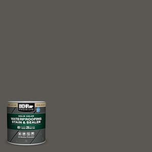 8 oz. #MQ2-62 Peppery Solid Color Waterproofing Exterior Wood Stain and Sealer Sample