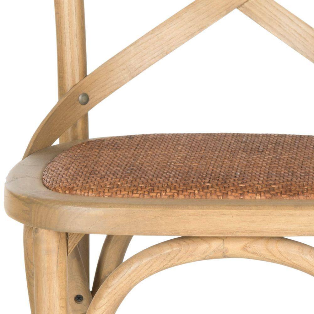 Transitional Weathered Oak Counter Stool 20"W x 21"D x 38"H