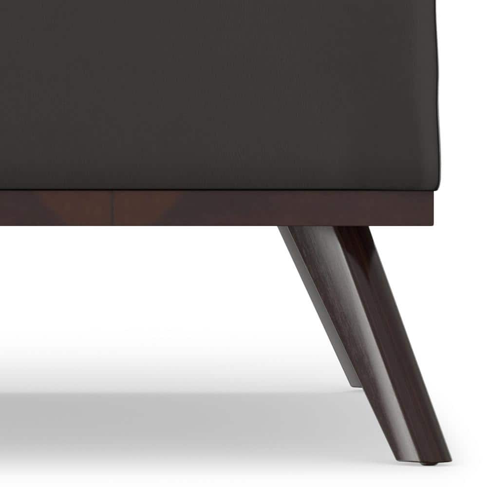 Owen Tanners Brown Faux Leather Storage Ottoman