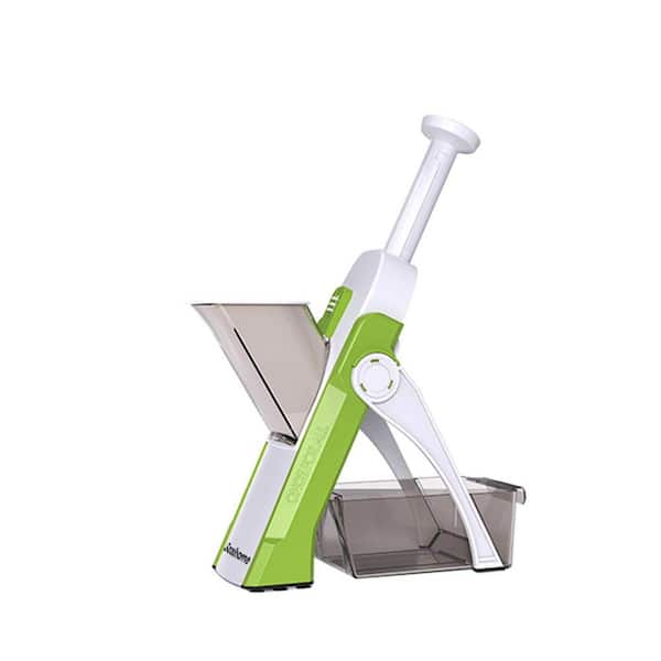 Stainless Steel Mandoline Slicer with 4-Modes, Adjustable Thickness, French Fry Cutter, Vegetable Chopper (Set of 1)