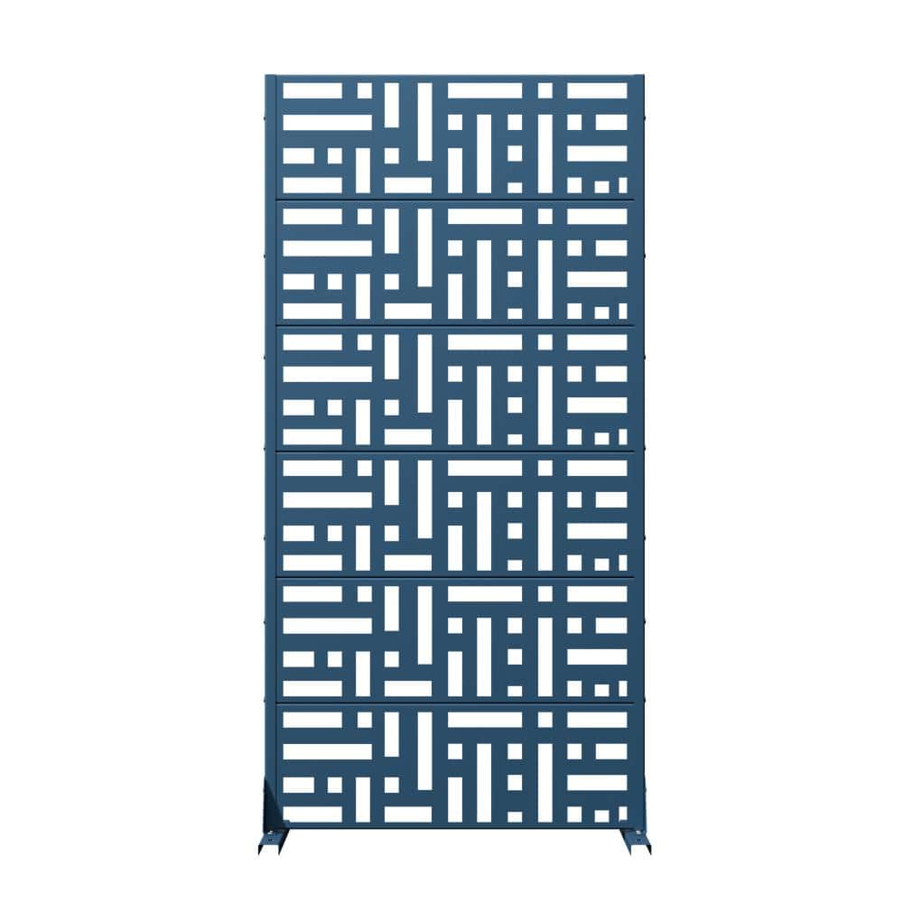"72"" H x 35"" W Blue Outdoor Privacy Screens/Metal Room Divider Panel for Patio Garden Poolside and Balcony Decor" price history on PriceWatchPro