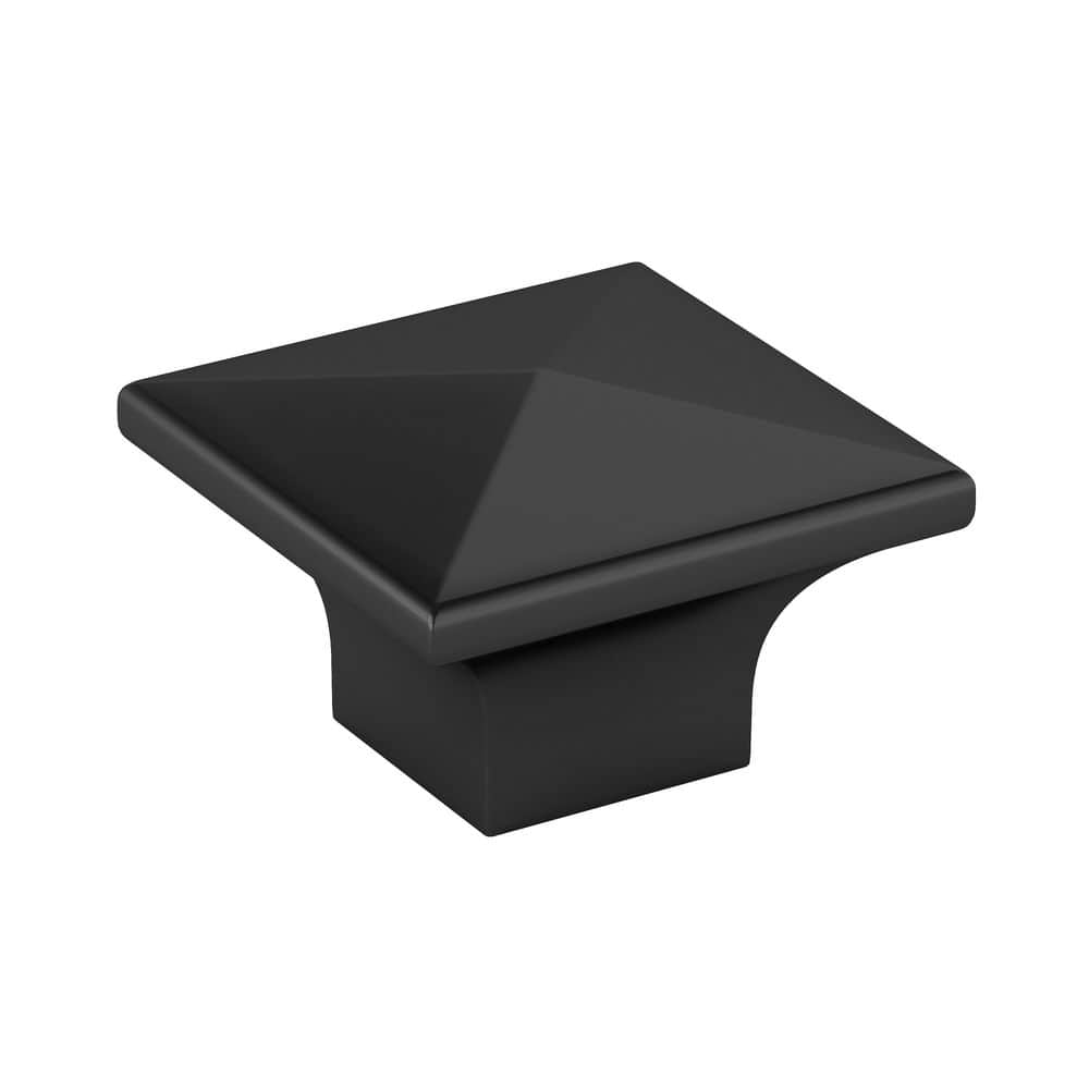 McKenzie Collection 1-1/4 in. (32 mm) Modern Matte Black Square Cabinet Knob price history on PriceWatchPro