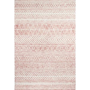 Valencia Coral 4 ft. x 6 ft. (3'6" x 5'6") Geometric Transitional Accent Rug