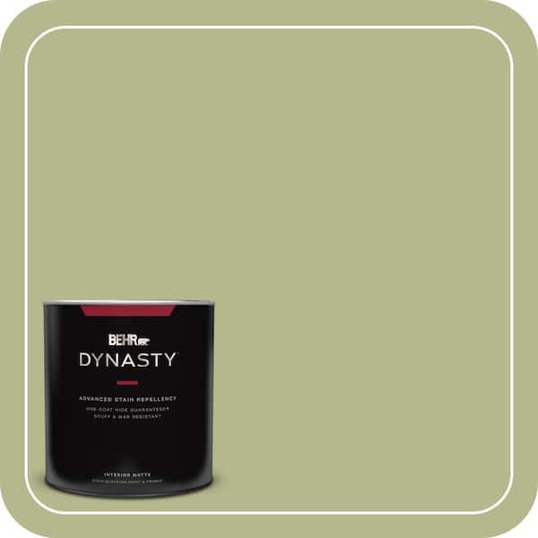 BEHR DYNASTY 1 qt. #HDC-SP14-1 Secret Glade Matte Interior Stain-Blocking Paint and Primer