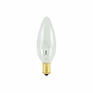 25-Watt Warm White Light B10 (E14) European Screw Base, Clear Dimmable Incandescent Light Bulb (30-Pack)
