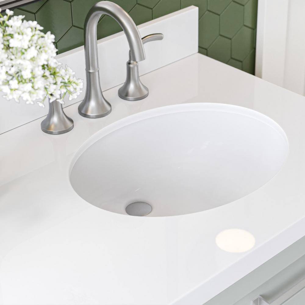 Monroe 67" Light Gray Wood Double Sink Vanity with White Quartz Top