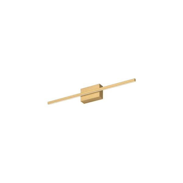 Vega Minor 24-in 1 Light 18-Watt Brushed Gold Integrated LED Vanity Light
