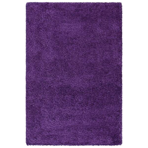 SAFAVIEH Milan Shag Purple 5 ft. x 8 ft. Solid Flokati Area Rug