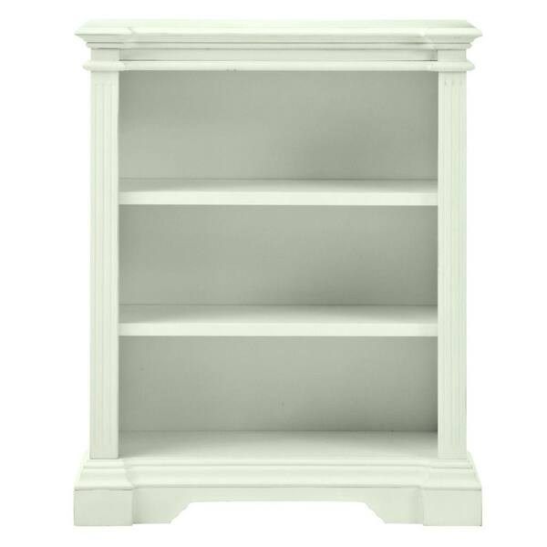 Unbranded Bufford Rubbed Ivory Open Bookcase